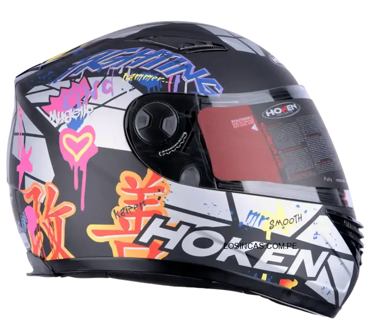 Casco Hoken 830 Delirium Púrpura Mate para motociclistas 2