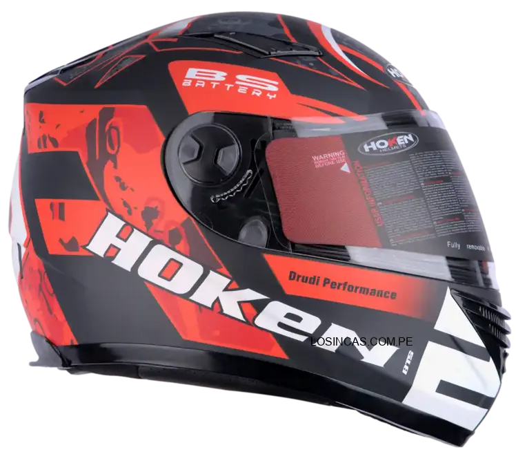 Casco Hoken 830 Encount Rojo Mate para motociclistas 2