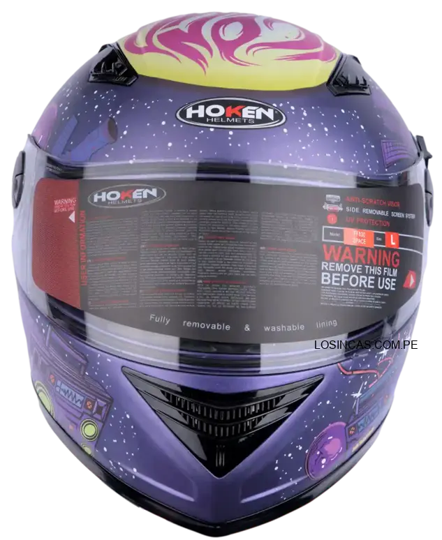 Casco Hoken 830 Space Violeta Mate - Casco integral para motociclistas