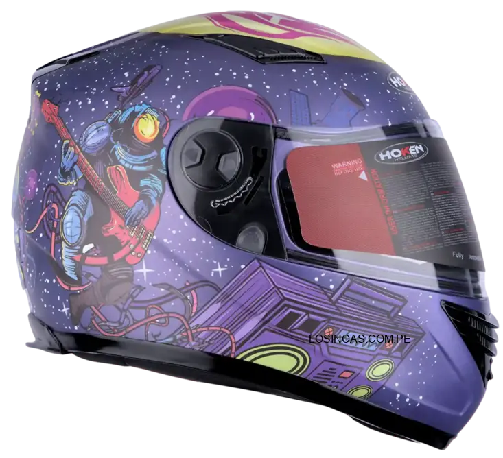 Casco Hoken 830 Space Violeta Mate - Casco integral para motociclistas 2