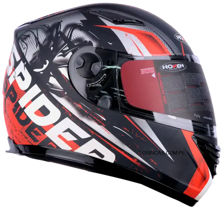 Casco Hoken 830 Spider Rojo Mate 2