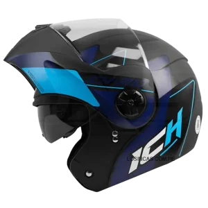 Casco ICH 3110 Parental NM/Azul V-Humo para motociclistas 2