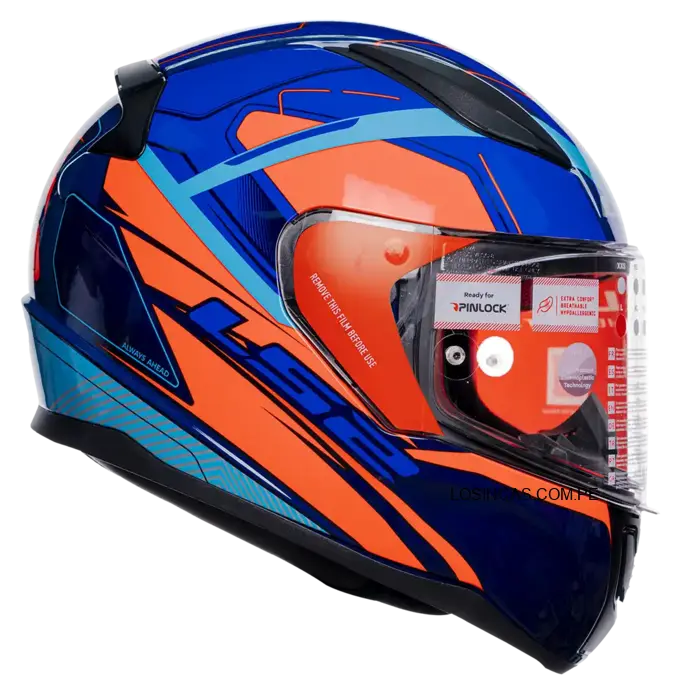Casco LS2 FF353 Drax azul/naranja - casco integral 2