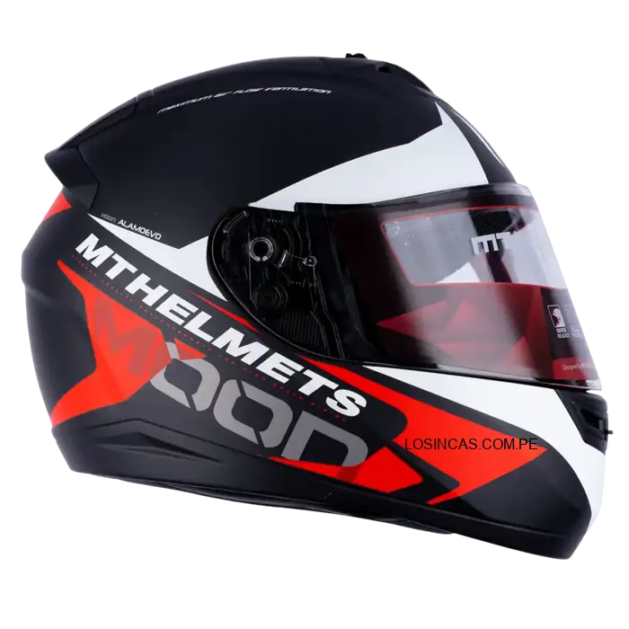 CASCO MT ALAMO EVO MOON ROJO MATE para motociclistas 2