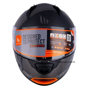 CASCO MT STINGER LINK AMA FLUOR MATE en vista lateral