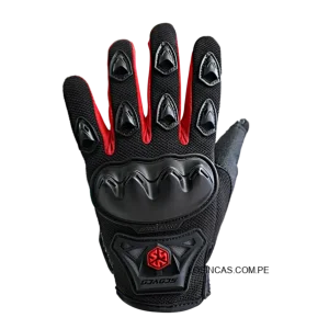 Guantes Scoyco MC29 rojos antideslizantes para moto